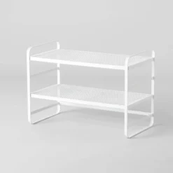 2 Tier Shoe Rack Metal Mesh - Brightroom™ -Bedroom Furniture Store GUEST 97469fbe 60a1 4d79 b7f6 0432247cf2d3