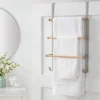 Over The Door Tiered Towel Rack With Wood - Brightroom™ -Bedroom Furniture Store GUEST 98778a7f 8e0c 4c4a 9552 90944b50a1f8
