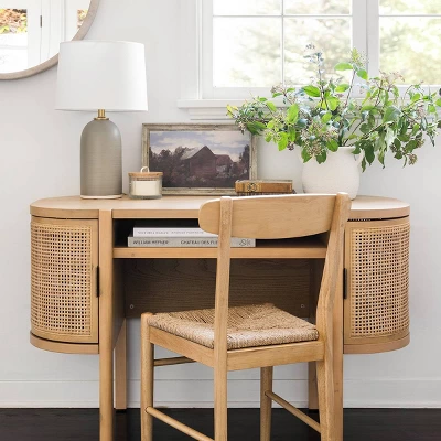 Logan Wood Dining Chair With Woven Seat - Threshold™ Designed With Studio McGee 10 Logan Wood Dining Chair With Woven Seat - Threshold™ Designed With Studio McGee - Image 8