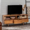 Cara Mid-Century Modern 3 Drawer TV Stand For TVs Up To 65" - Saracina Home -Bedroom Furniture Store GUEST 9bbb4707 5d9c 487a 88c4 4bb8e3916034