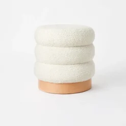 Clarkdale Channel Tufted Ottoman With Wood Base - Threshold™ Designed With Studio McGee -Bedroom Furniture Store GUEST 9e78f4ea 34e1 4b4c 8927 610a96c011f0