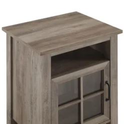 Transitional Classic Windowpane Storage Side Table - Saracina Home -Bedroom Furniture Store GUEST 9ee162b5 066b 4760 a226 f954c2073eb0