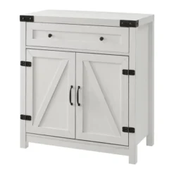 Clarabelle Rustic Farmhouse Barn Door Accent Cabinet - Saracina Home -Bedroom Furniture Store GUEST a1139512 2573 4c30 9eb1 fddd79f160e2