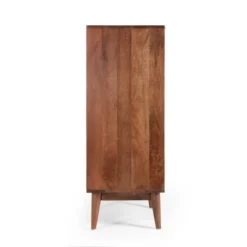 Rabun Handcrafted Mid-Century Modern Mango Wood 3 Drawer Chest Light Oak - Christopher Knight Home -Bedroom Furniture Store GUEST a1c76a54 50b0 42d0 b222 dfd910b8c033