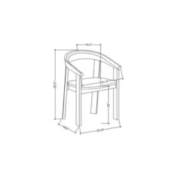 Terra Solid Wood Curved Back Dining Chair - Threshold™ Designed With Studio McGee 15 Terra Solid Wood Curved Back Dining Chair - Threshold™ Designed With Studio McGee -Bedroom Furniture Store GUEST a386c950 6b68 47a0 8004 10af9f6b52b5