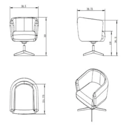 Morpho Swivel Armchair - Threshold™ 18 Morpho Swivel Armchair - Threshold™ -Bedroom Furniture Store GUEST a3b3d07e 0d72 4668 abc8 9eef5cda41b8