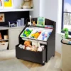 Costway Kids Wooden Toy Storage Unit Organizer W/Rolling Toy Box & Plastic Bins NaturalEspresso 2 Costway Kids Wooden Toy Storage Unit Organizer W/Rolling Toy Box & Plastic Bins NaturalEspresso -Bedroom Furniture Store GUEST a3d3b5fa 2433 4e82 a962 d1d0533ee1e1