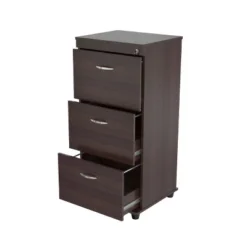40.16" 3 Drawer Locking File Cabinet Espresso - Inval -Bedroom Furniture Store GUEST a753642c 8571 4cc1 908f 08feae28a4d1