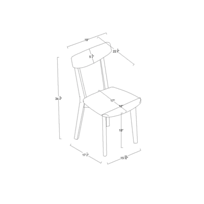 Astrid Mid-Century Dining Chairs - Threshold™ 10 Astrid Mid-Century Dining Chairs - Threshold™ - Image 8