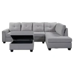 108" Reversible L-Shape Sectional Sofa Couch With Storage Ottoman-ModernLuxe -Bedroom Furniture Store GUEST a9ce32c3 fc5c 4bb1 b03d cb528c5420d4
