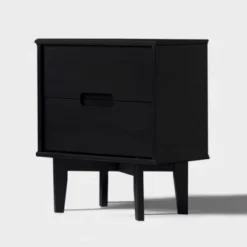 Mid-Century Modern Wood Nightstand - Saracina Home -Bedroom Furniture Store GUEST ac2c7f4e acf2 4034 9a9b 9e38eef4eb3f