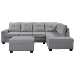 108" Reversible L-Shape Sectional Sofa Couch With Storage Ottoman-ModernLuxe -Bedroom Furniture Store GUEST ad1c856a 1ef9 49cf 8a82 908837822cc2
