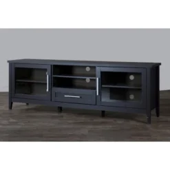 Espresso Finished 1 Drawer TV Stand For TVs Up To 70" Dark Brown - Baxton Studio -Bedroom Furniture Store GUEST aeb4c276 5c40 4900 87d0 5dab021d79b2