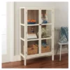 56.2" Hadley Library Cabinet With Glass Shell White - Threshold™ -Bedroom Furniture Store GUEST b27660bf b767 4281 b125 b4e4c371f513