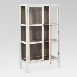 56.2" Hadley Library Cabinet With Glass Shell White - Threshold™ -Bedroom Furniture Store GUEST b3be3e09 a22b 4dd7 963c b3cc3e349a54