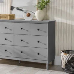Stiva Classic Mid-Century Modern Horizontal 6 Drawer Dresser - Saracina Home 29 Stiva Classic Mid-Century Modern Horizontal 6 Drawer Dresser - Saracina Home -Bedroom Furniture Store GUEST b6ac3720 5c6e 4c37 885d dc763e205949