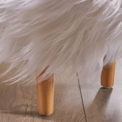 Levi Furry Yak Ottoman - Christopher Knight Home -Bedroom Furniture Store GUEST b7db69cd 3979 4373 bff3 2eabeb26ff7d