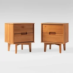 Mid-Century Modern Wood Nightstand - Saracina Home -Bedroom Furniture Store GUEST ba155c5a 2d30 4a7d a041 aa93a2472c72