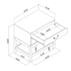 Elmira Nightstand Brown - Threshold™ Designed With Studio McGee -Bedroom Furniture Store GUEST ba23a28f 8b95 42ea acce 9cc3df7af05f