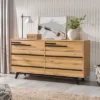 Modern 6 Drawer Double Dresser With Long Handles - Saracina Home 1 Modern 6 Drawer Double Dresser With Long Handles - Saracina Home -Bedroom Furniture Store GUEST baaa5b1c 32c6 42a4 87e6 bcfe2da73f57