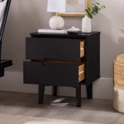 Mid-Century Modern Wood Nightstand - Saracina Home -Bedroom Furniture Store GUEST bb8cd0af 9f2f 4c69 916e ce68660dee05