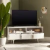 Cara Mid-Century Modern 3 Drawer Corner TV Stand For TVs Up To 58" - Saracina Home -Bedroom Furniture Store GUEST bcc3df04 17eb 4bc5 a2f3 91e7894a9abf