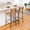Wood & Steel Bar Stool - Natural/Black - Hearth & Hand™ With Magnolia -Bedroom Furniture Store GUEST bd1a7971 cbb7 457c a7dd 09a043f0655a