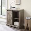 Tertia Industrial Accent Cabinet With Sliding X Barn Door - Saracina Home -Bedroom Furniture Store GUEST bdc63fa3 a5bb 4031 bc50 6784feed732e