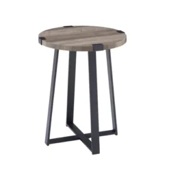 Wrightson Urban Industrial Faux Wrap Leg Round Side Table - Saracina Home 26 Wrightson Urban Industrial Faux Wrap Leg Round Side Table - Saracina Home -Bedroom Furniture Store GUEST c0dad188 2808 4653 a67c 8188c7921417