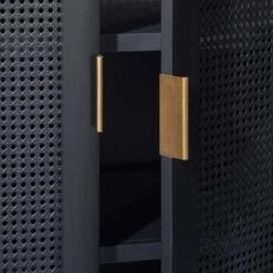 66" East Bluff Woven Cabinet Black - Threshold™ Designed With Studio McGee -Bedroom Furniture Store GUEST c257520a eec7 407a b715 3ee6acc782cd