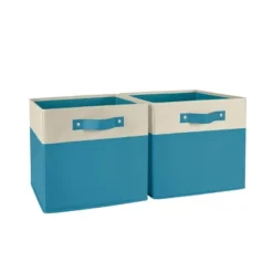 2pc Kids' 10.5" Two-Toned Folding Storage Bin Set - RiverRidge Home -Bedroom Furniture Store GUEST c40a94f3 f12a 4807 9171 c1cb37f86683