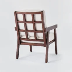 Grantsville Wood Frame Accent Chair With Grid Back - Threshold™ Designed With Studio McGee -Bedroom Furniture Store GUEST c413361e a903 45e3 9f19 7ac166bd22f3