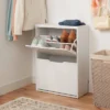 Laminate Pivot Open Shoe Cabinet White - Brightroom™ -Bedroom Furniture Store GUEST c4d70cfb 7fdb 4166 a55c b11dc54ee24e