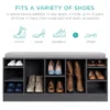 Best Choice Products 46in Shoe Storage Organization Rack Bench For Entryway, Bedroom W/ Padded Seat, 10 Cubbies - Gray -Bedroom Furniture Store GUEST c63383c4 a676 4068 aefc 0370fb622efb