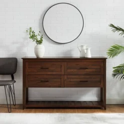 Transitional 4 Drawer Buffet - Saracina Home -Bedroom Furniture Store GUEST c6383927 bd15 4c3c a6c0 b8083c8d9325