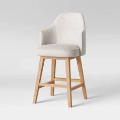 Kinston Swivel Curved Back Upholstered Counter Height Barstool - Threshold™ 21 Kinston Swivel Curved Back Upholstered Counter Height Barstool - Threshold™ -Bedroom Furniture Store GUEST c82621b6 96ab 44e5 b687 5f1002216c8e