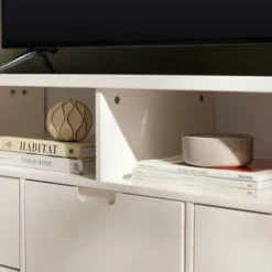 Cara Mid-Century Modern 3 Drawer Corner TV Stand For TVs Up To 58" - Saracina Home -Bedroom Furniture Store GUEST c84185b3 2218 44f2 8f9f 46919812d8aa