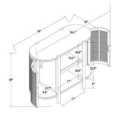 Portola Hills Caned Door Console With Shelves - Threshold™ Designed With Studio McGee -Bedroom Furniture Store GUEST ca010533 3434 4baa 9362 bdbf17be2193