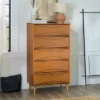 Mid-Century Modern Contoured 5 Drawer Chest Of Drawers - Saracina Home -Bedroom Furniture Store GUEST caa47950 c48f 4bf7 b54e ea5258447383