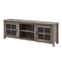 Tasi Glass Door Console TV Stand For TVs Up To 80" - Saracina Home -Bedroom Furniture Store GUEST caef7606 50a3 47c6 974f f70e38412a9c