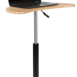 Emma And Oliver Sit To Stand Mobile Laptop Computer Desk - Portable Rolling Standing Desk -Bedroom Furniture Store GUEST cda985ec f7c8 46f9 911a cb46266586b8
