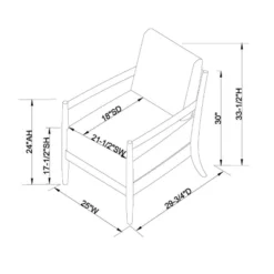 Park Valley Ladder Back Wood Arm Accent Chair - Threshold™ Designed With Studio McGee -Bedroom Furniture Store GUEST ce32bc3c bd47 42a8 bac8 4fae9f0aa812