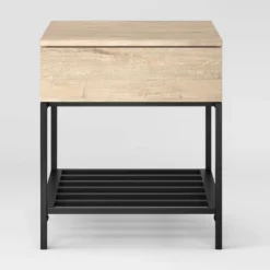 Loring End Table With Charging Station - Threshold™ -Bedroom Furniture Store GUEST cebf187e f1d7 443a b89b 7060eeb5a26f
