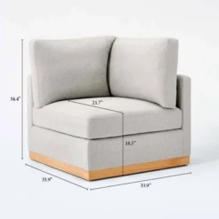 Woodland Hills Modular Sectional Corner Light Gray - Threshold™ Designed With Studio McGee -Bedroom Furniture Store GUEST d13a80c0 94a7 4a14 807c 01f454d7e453