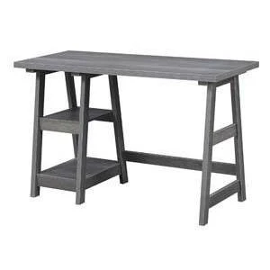 Designs2Go Trestle Desk With Shelves - Breighton Home 6 Designs2Go Trestle Desk With Shelves - Breighton Home - Image 4