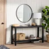 Console Table With Woven Rattan Shelf Black - Threshold™ Designed With Studio McGee 2 Console Table With Woven Rattan Shelf Black - Threshold™ Designed With Studio McGee -Bedroom Furniture Store GUEST d5ca4c7c 21dc 4418 b881 7ad5a979e147