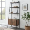 72" Open Shelf And Closed Storage Cabinet Ladder Bookcase - Saracina Home 2 72" Open Shelf And Closed Storage Cabinet Ladder Bookcase - Saracina Home -Bedroom Furniture Store GUEST d5ed9a6a d33c 44a1 8ab7 7d7146b0027f
