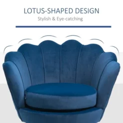 HomCom Elegant Velvet Upholstered Accent Leisure Club Chair With Gold Metal Legs 19 HomCom Elegant Velvet Upholstered Accent Leisure Club Chair With Gold Metal Legs -Bedroom Furniture Store GUEST d82b585e 3da8 4dc5 88b0 ed97c7dde64b