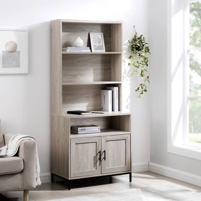 64.12" Orin Modern 2 Door Bookshelf Hutch - Saracina Home 3 64.12" Orin Modern 2 Door Bookshelf Hutch - Saracina Home