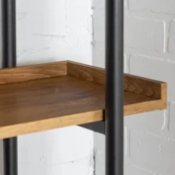 68" 5 Tray Shelf Urban Pipe X Back Bookshelf - Saracina Home -Bedroom Furniture Store GUEST dc48e521 6f15 4188 bc6b c363538622f2